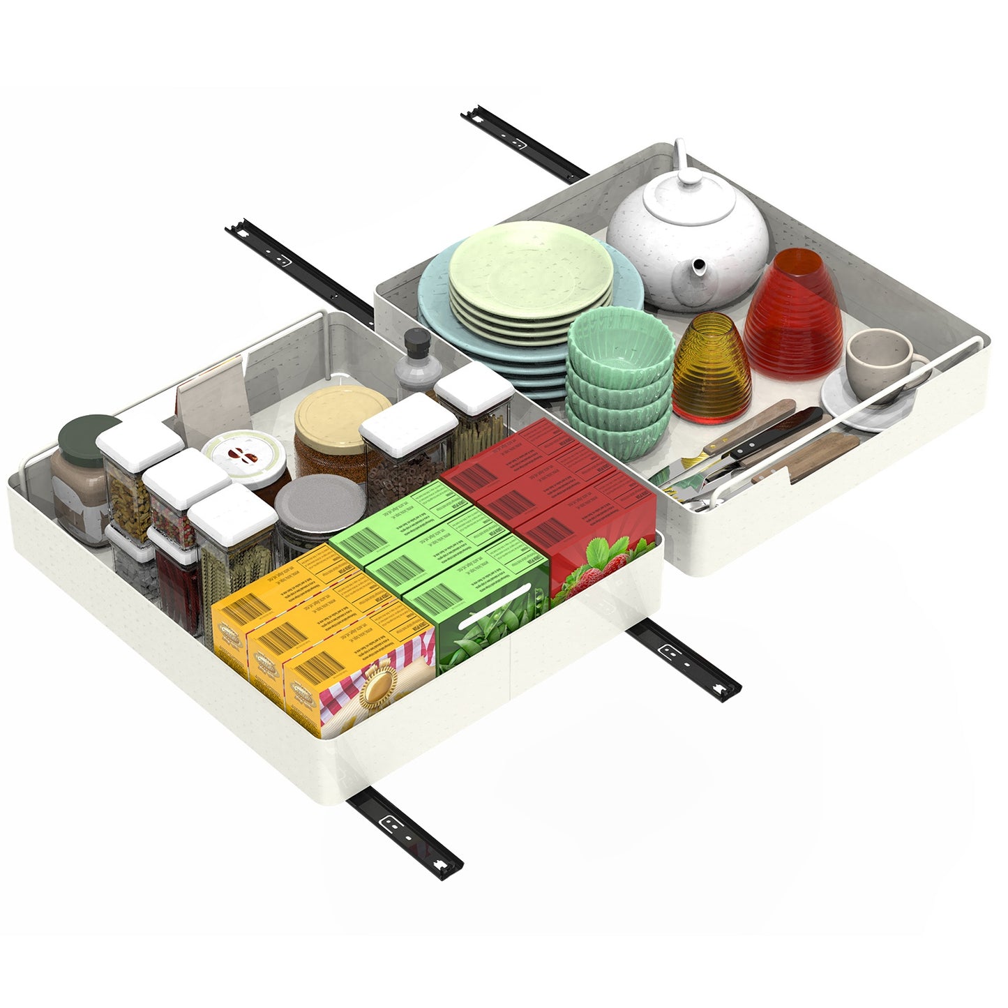 TidyTroves™ Pull-Out Cabinet Organizer (2-Pack)