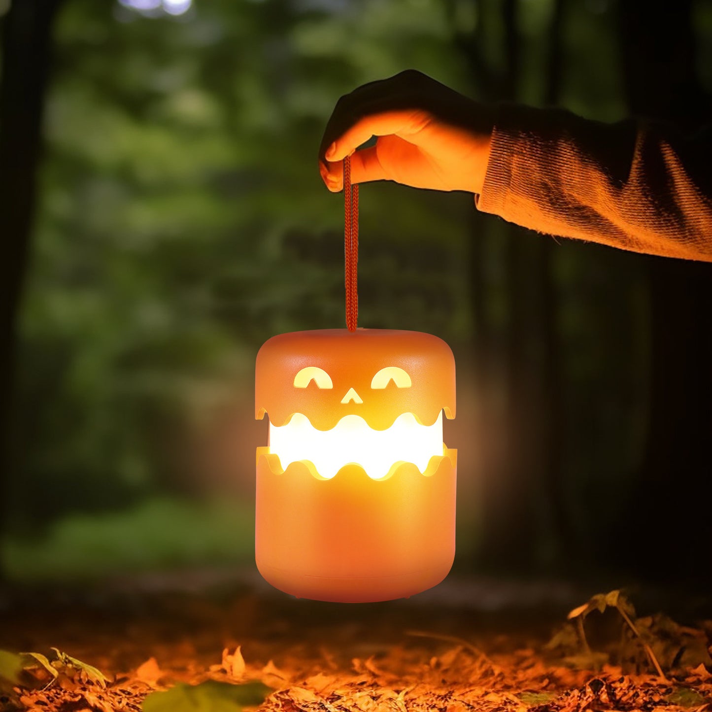 ✨ Foldable Halloween Pumpkin Lamp  – Portable Mini Night Light  | Spooky-Cute Bedside Glow
