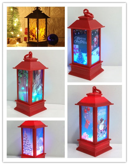 Santa Claus & Snowman Christmas LED Lanterns – Magical Holiday Home Décor ✨