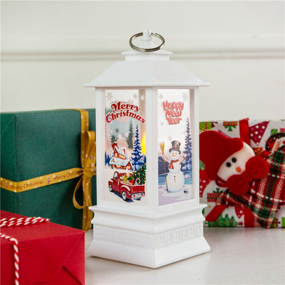 Santa Claus & Snowman Christmas LED Lanterns – Magical Holiday Home Décor ✨