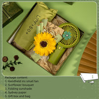 Luxury Business & Wedding Gift Set 💍 | Elegant Green Box with Scented Candle, Soap & Flower for Her & Him 🌿✨