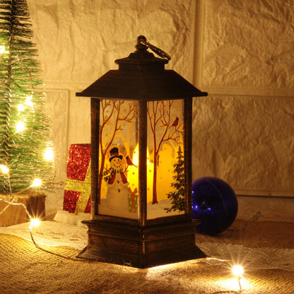 Santa Claus & Snowman Christmas LED Lanterns – Magical Holiday Home Décor ✨