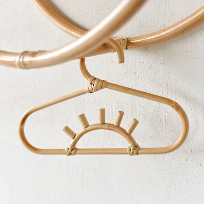 🌞 Sunny Dreams Rattan Hanger Set — Handcrafted Boho Charm, Soft Tones & Full of Cozy Warmth! 🌿✨