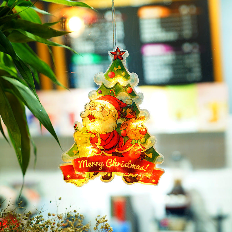 Christmas LED Character Lights – Santa, Snowman, Reindeer & Tree Hanging Décor Set for Magical Holiday Glow ✨