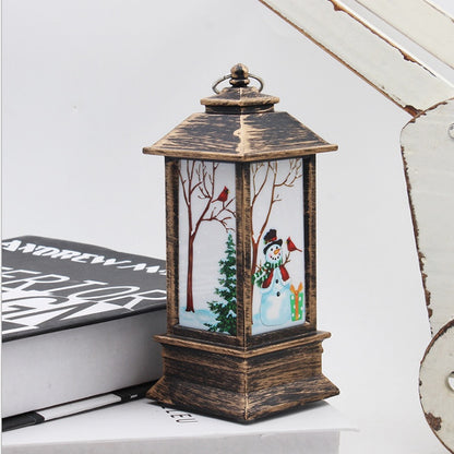 Santa Claus & Snowman Christmas LED Lanterns – Magical Holiday Home Décor ✨