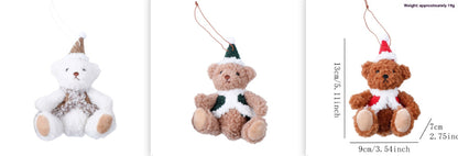 Christmas Decoration Couple Holiday Gift Vest Bear Gift Doll