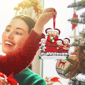 Personalized Snowman Family Christmas Ornament ☃️ – Cute Resin Tree Pendant for Holiday Decoration & Gifts