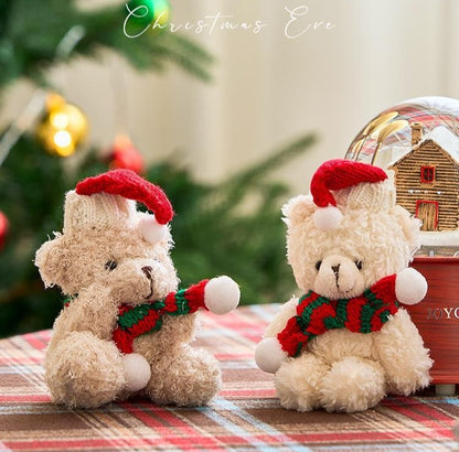 Christmas Teddy Bear Couple – Cozy Plush Ornaments That Warm Every Holiday Heart ❤️