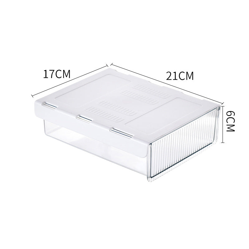 Crystal Clear Slide-Out Under-Desk Organizer Drawer – Hidden Desktop Storage Box