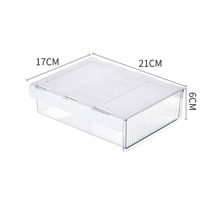 Crystal Clear Slide-Out Under-Desk Organizer Drawer – Hidden Desktop Storage Box