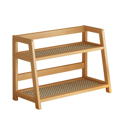 Aesthetic Harmony Rattan Shelf — Minimal, Modern & Naturally Beautiful Dual-Layer Organizer ☕