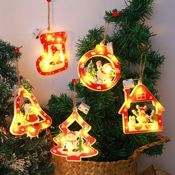 Warm Glow Christmas Pendant Lights – Cozy Wooden Ornaments That Light Up Your Holidays ✨
