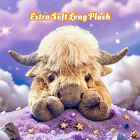 Cuddly Highland Cow Plush Toy  | Soft, Fluffy & Adorable Farm Animal Stuffed Doll — Perfect Gift for Kids, Couples & Cow Lovers