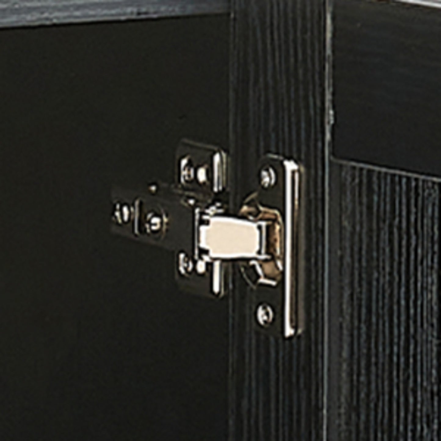 ✨ Side Panel Rattan Buffet Cabinet | Modern Storage Cabinet with Natural Rattan Doors & Adjustable Shelves