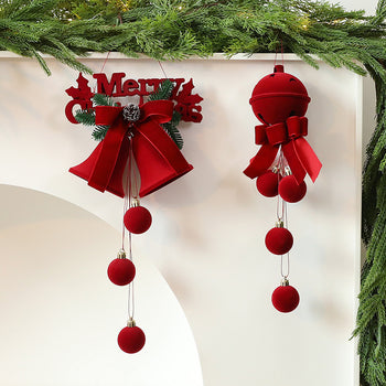 🔔 VelvetChime Christmas Hanging Bells Décor 🔔