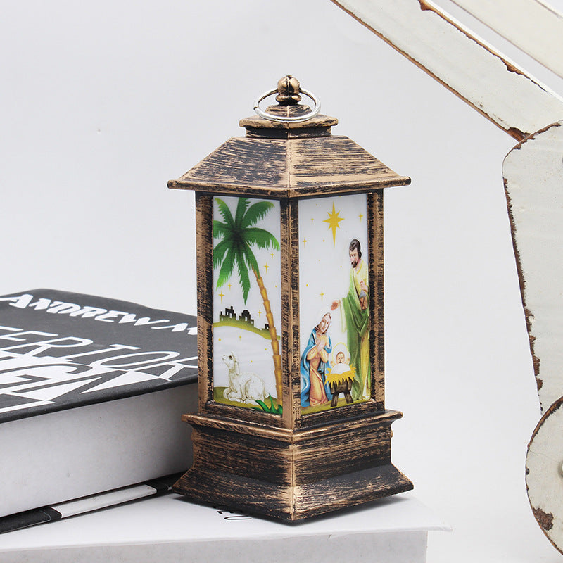 Santa Claus & Snowman Christmas LED Lanterns – Magical Holiday Home Décor ✨