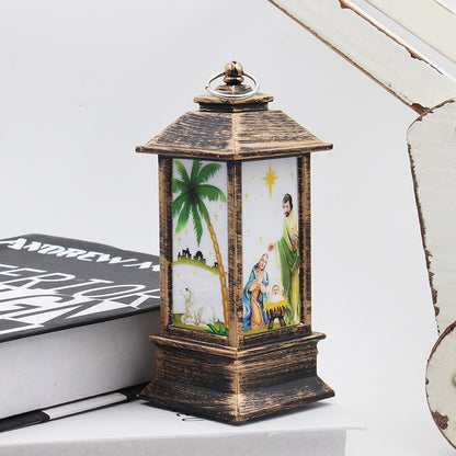 Santa Claus & Snowman Christmas LED Lanterns – Magical Holiday Home Décor ✨
