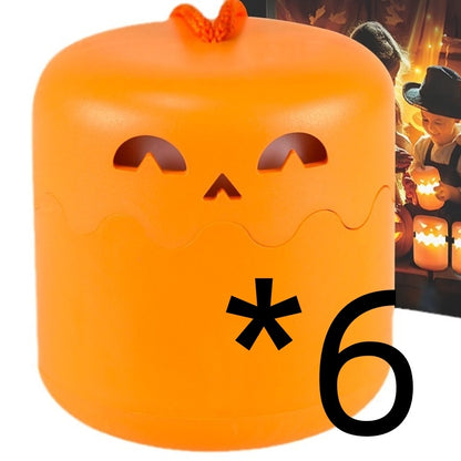 ✨ Foldable Halloween Pumpkin Lamp  – Portable Mini Night Light  | Spooky-Cute Bedside Glow