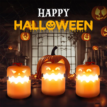 ✨ Foldable Halloween Pumpkin Lamp  – Portable Mini Night Light  | Spooky-Cute Bedside Glow