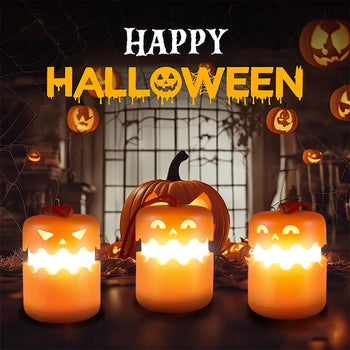 ✨ Foldable Halloween Pumpkin Lamp  – Portable Mini Night Light  | Spooky-Cute Bedside Glow