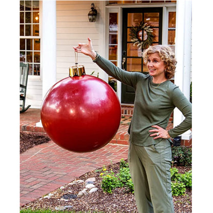Giant Inflatable Christmas Ornaments – Seamless Oversized Outdoor Yard Balls for Festive Holiday Décor ✨
