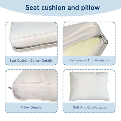 🖤 Urban Luxe 7-Piece Rattan Sofa Set — Modular Outdoor & Indoor Lounge with Premium Black Weave & Ivory Cushions ☕✨