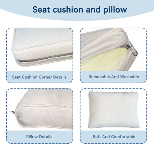 🖤 Urban Luxe 7-Piece Rattan Sofa Set — Modular Outdoor & Indoor Lounge with Premium Black Weave & Ivory Cushions ☕✨