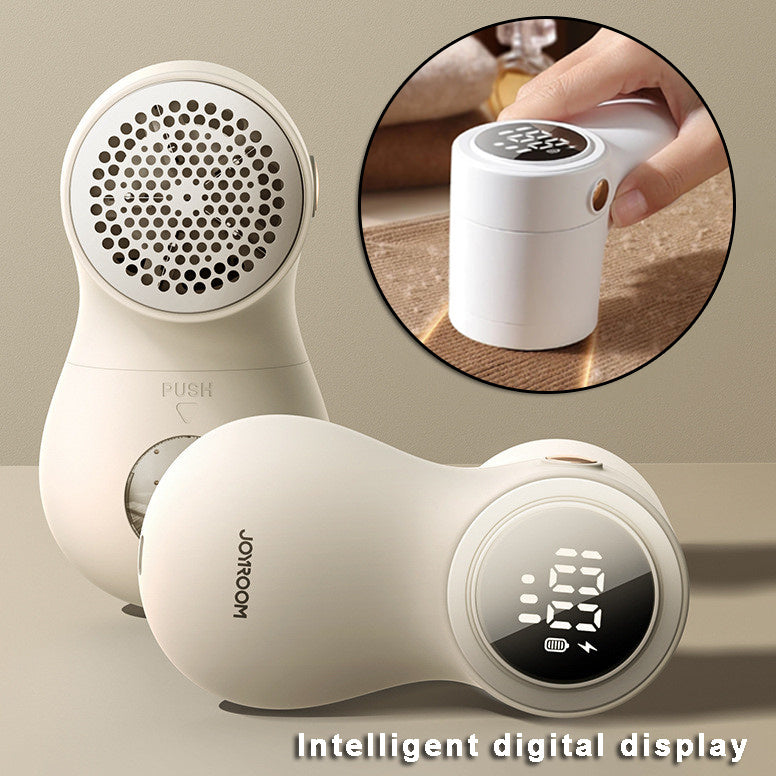 Rechargeable Smart Lint Remover with LED Display ⚡ | Portable Fabric Shaver for Clothes & Furniture 🧺✨