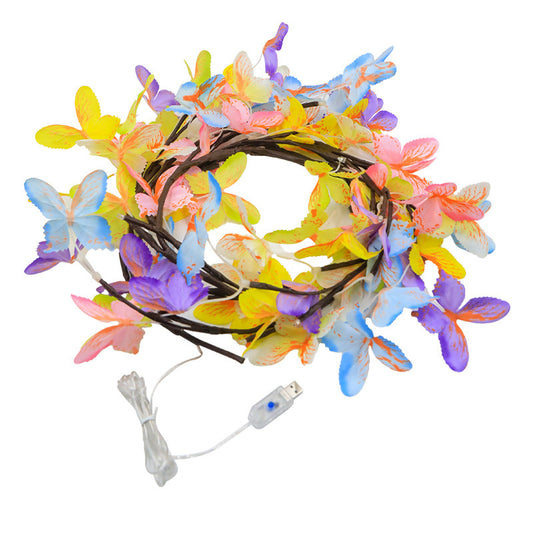 LED Butterfly Tree Lamp – Flexible Rattan Fairy Light for Wall Décor & Cozy Home Lighting