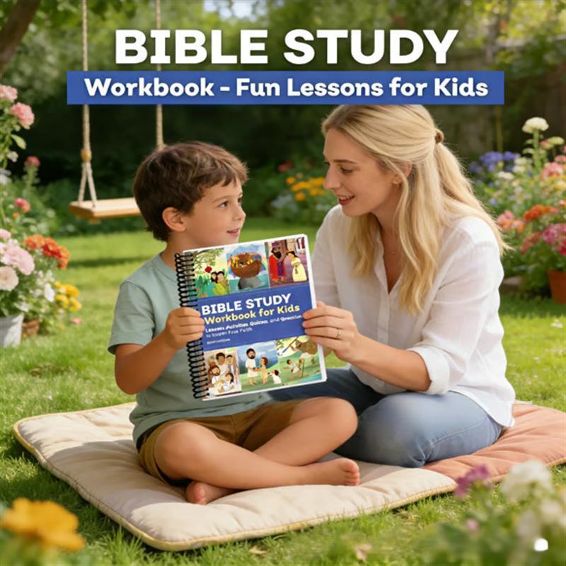 Growing in Faith – Interactive Bible Study Workbook for Kids (English)
