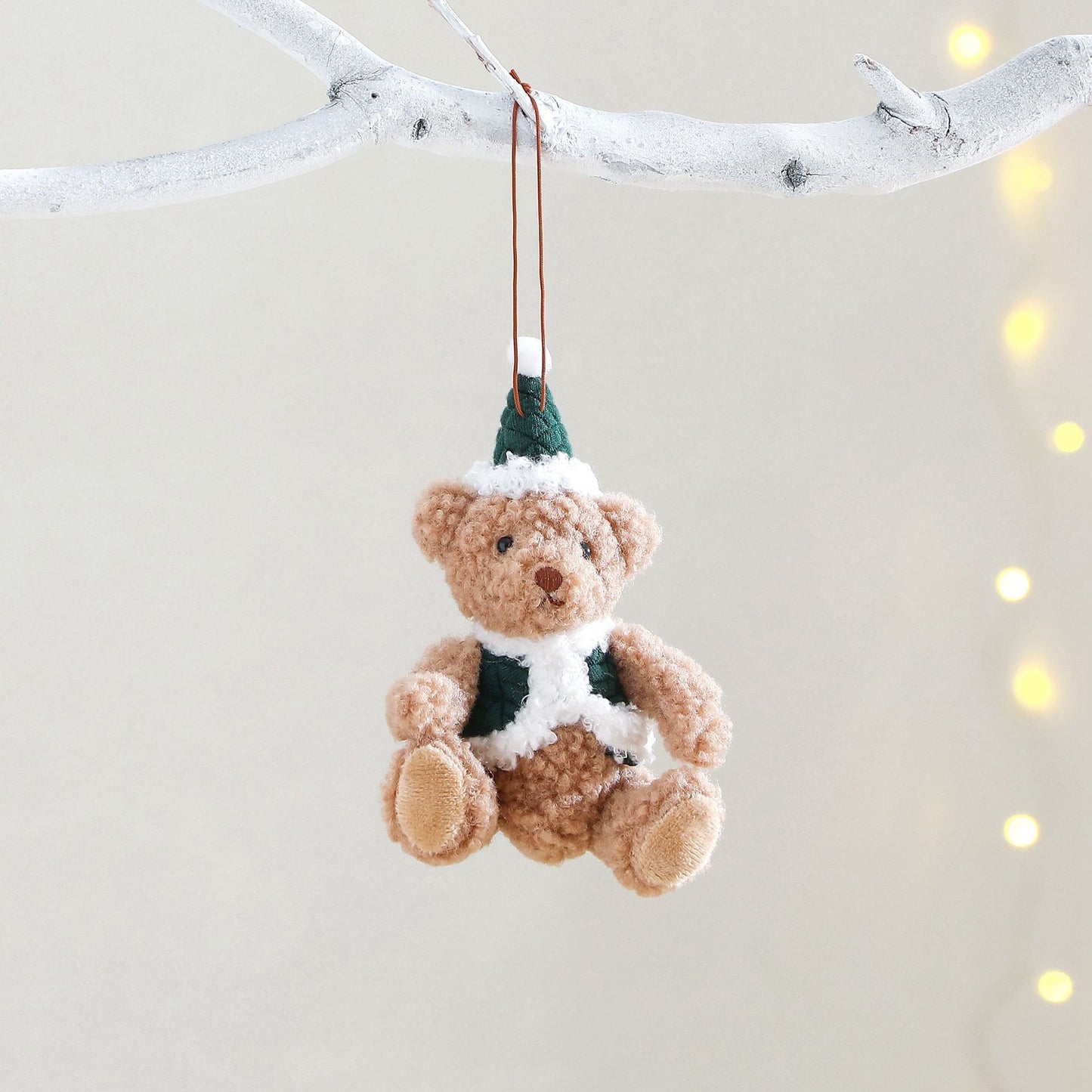 Christmas Decoration Couple Holiday Gift Vest Bear Gift Doll