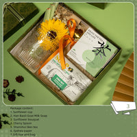 Luxury Business & Wedding Gift Set 💍 | Elegant Green Box with Scented Candle, Soap & Flower for Her & Him 🌿✨