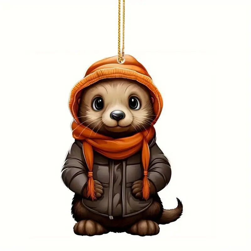 Christmas Tree Decoration Acrylic Flat Hanging Decorations