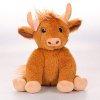 Adorable Scottish Highland Cow Plush ✨ | Soft & Fluffy Yak Stuffed Animal Doll — Perfect Christmas Gift for Kids, Couples & Farm Lovers