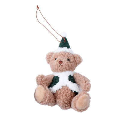 Christmas Decoration Couple Holiday Gift Vest Bear Gift Doll