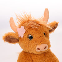 Adorable Scottish Highland Cow Plush ✨ | Soft & Fluffy Yak Stuffed Animal Doll — Perfect Christmas Gift for Kids, Couples & Farm Lovers