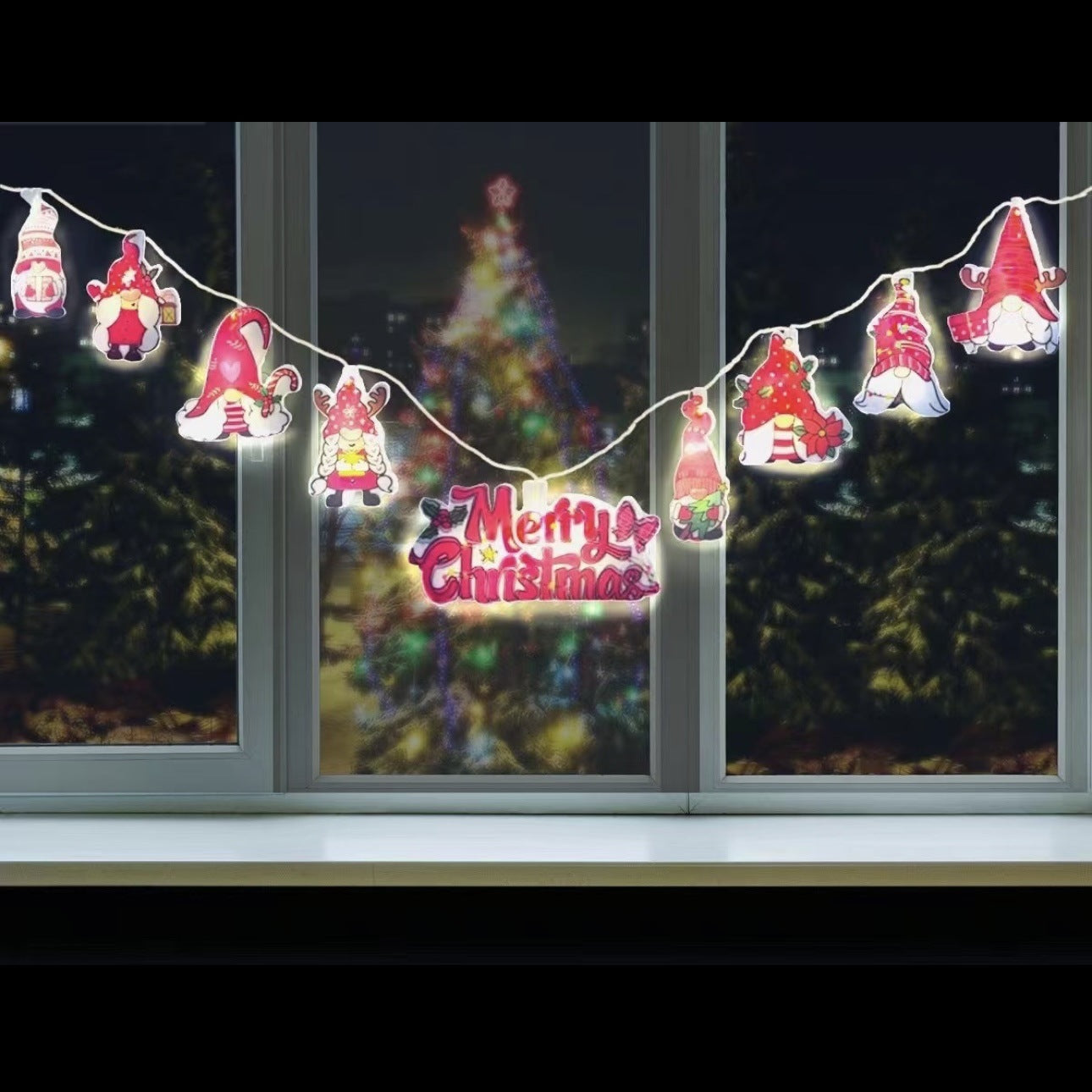 LED Santa String Lights – Magical Christmas Tree Decor ✨