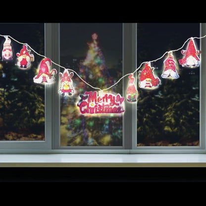 LED Santa String Lights – Magical Christmas Tree Decor ✨