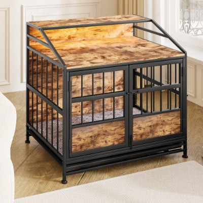 Luxury Wooden Dog Crate with Storage – Modern Furniture-Style Kennel for Large & Medium Dogs ✨