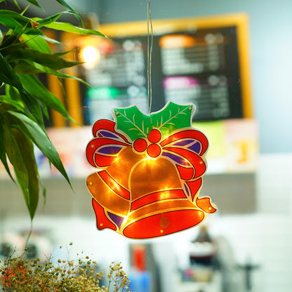 Christmas LED Character Lights – Santa, Snowman, Reindeer & Tree Hanging Décor Set for Magical Holiday Glow ✨