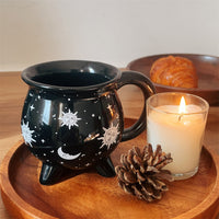 ✨ “Witchy Gothic Mug – Celestial Sun & Moon Coffee Cup (400ml)”