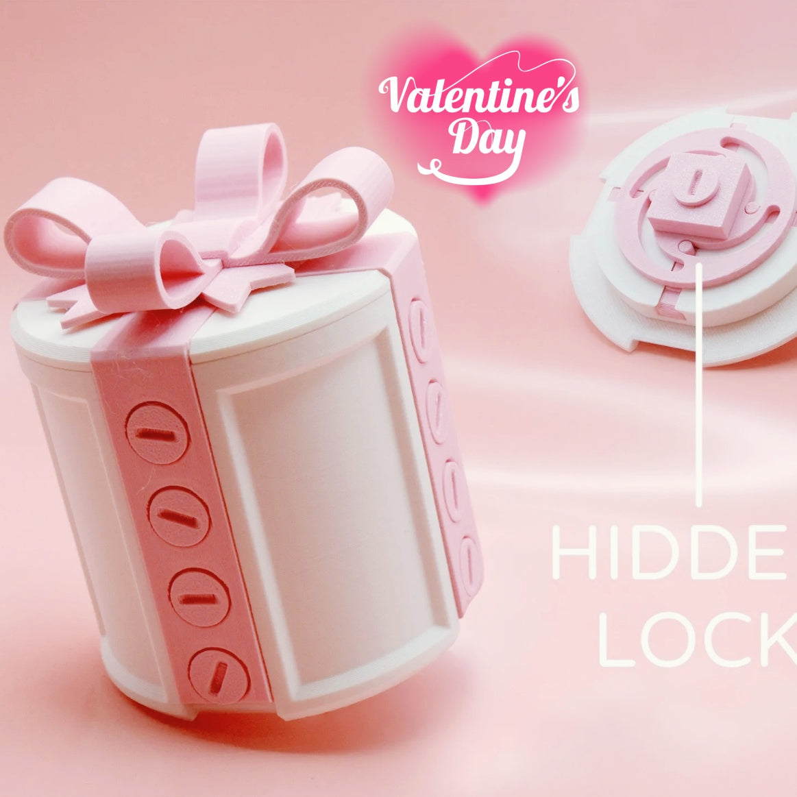 Valentine Bow-Knot Puzzle Gift Box