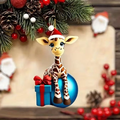 Christmas Tree Decoration Acrylic Flat Hanging Decorations