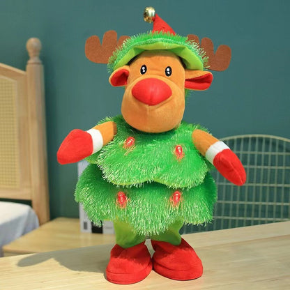 ✨ Animated Christmas Plush Toys – Dancing Reindeer, Penguin & Snowman  Electric Holiday Decorations & Kids Gift ❤️