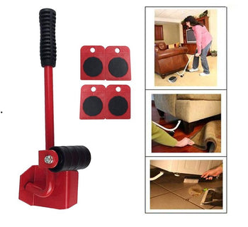 ✨ Heavy Duty Furniture Lifter & Mover Tool Set ️ | 5PCS Easy Lift & Glide System