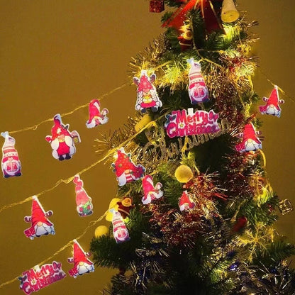 LED Santa String Lights – Magical Christmas Tree Decor ✨