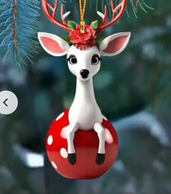 Christmas Tree Decoration Acrylic Flat Hanging Decorations