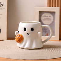 ✨ “Halloween Pumpkin Ghost Mug – Cute Spooky Coffee & Tea Cup (600ml)”