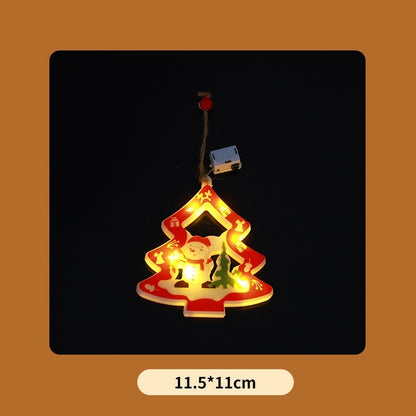 Warm Glow Christmas Pendant Lights – Cozy Wooden Ornaments That Light Up Your Holidays ✨