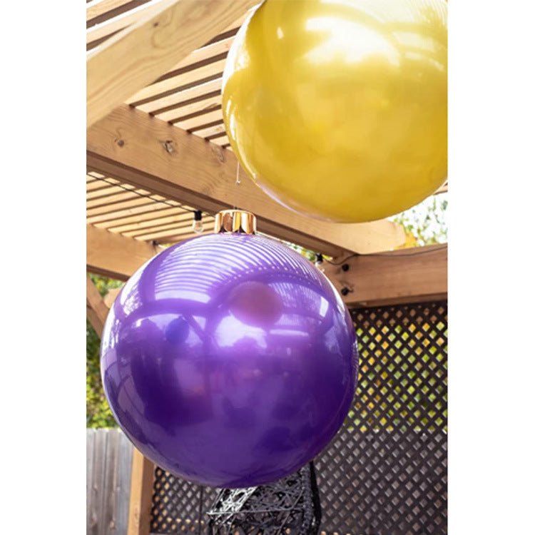 Giant Inflatable Christmas Ornaments – Seamless Oversized Outdoor Yard Balls for Festive Holiday Décor ✨